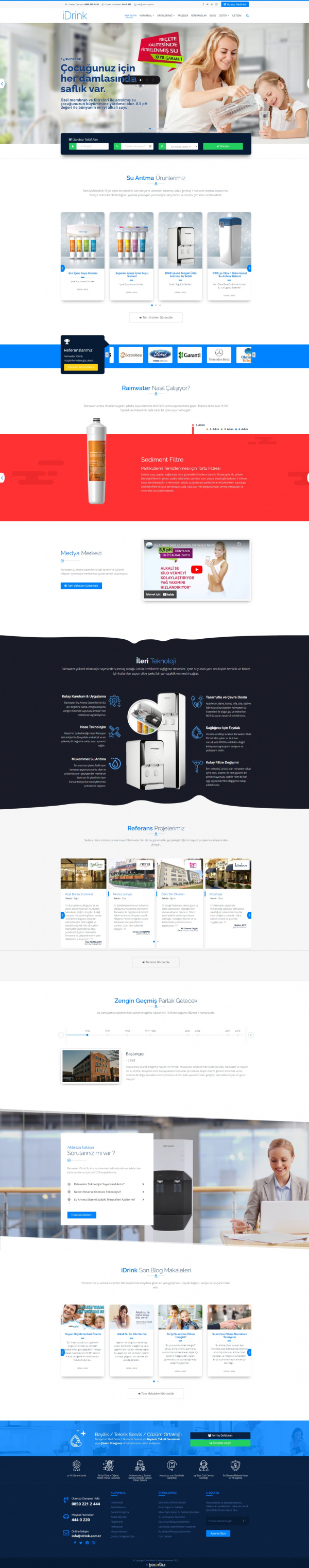 Kurumsal Site idrink.com.tr Web Site Tasarımı & Yazılımı