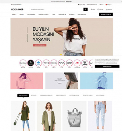 Giyim & Moda E-Ticaret Konsepti #1